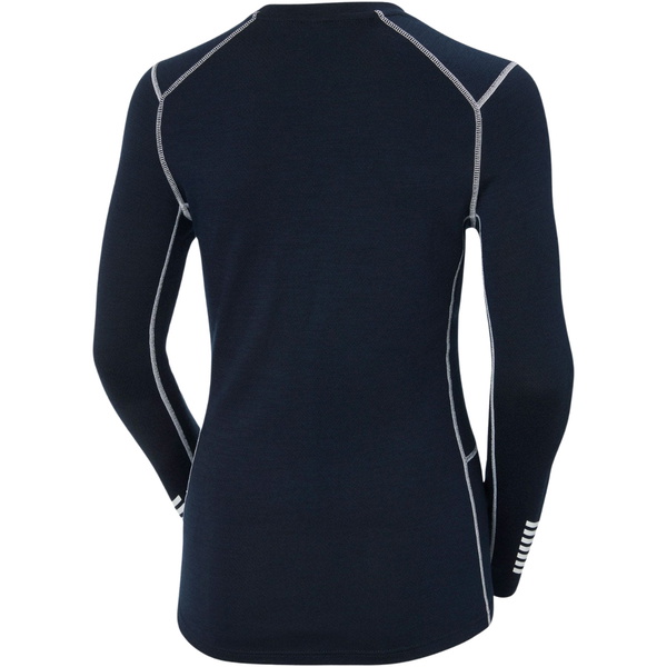 2025 Helly Hansen Womens Lifa Merino Midweight Crew Base Layer 49378 - Navy